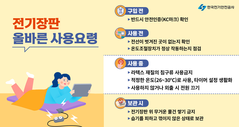 겨울철 전열기구 사용요령 홍보